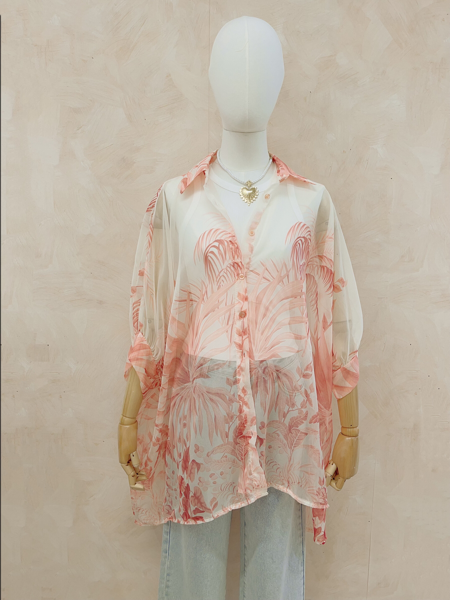 Wholesaler LUMINE - Tunic touched silk printed
