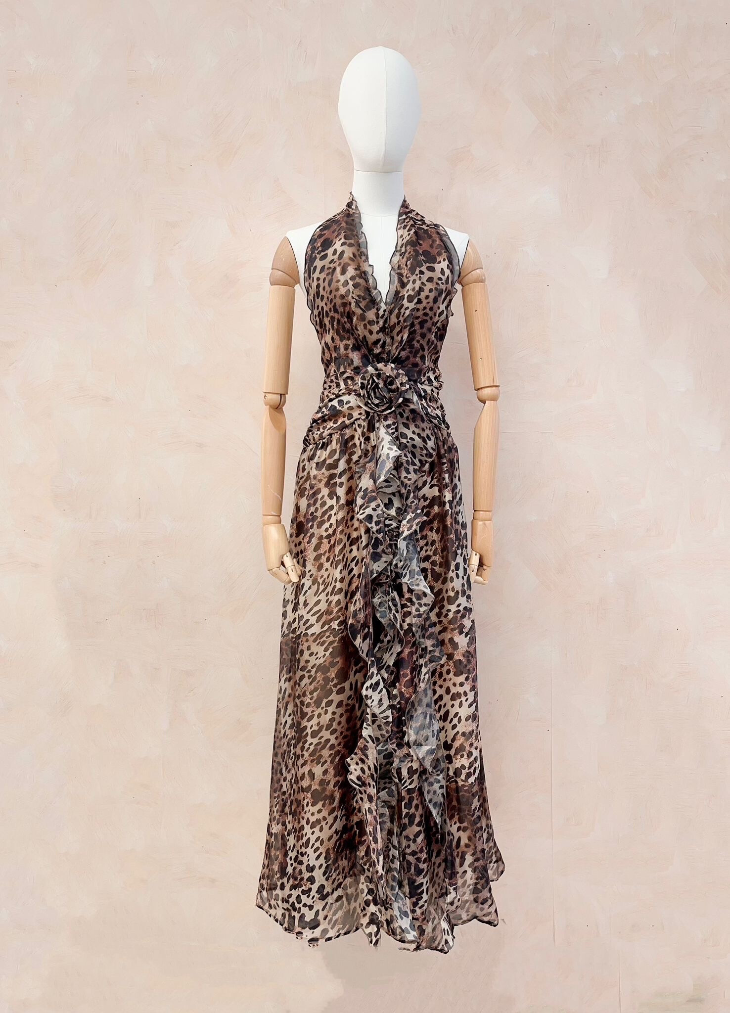 Mayorista LUMINE - Vestido de leopardo en velo