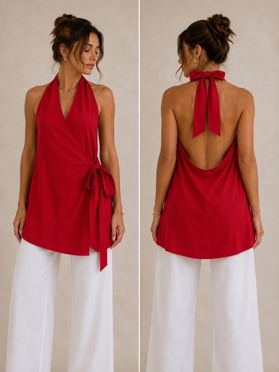 Grossiste LUMINE - Robe tunique dos nu cache cœur