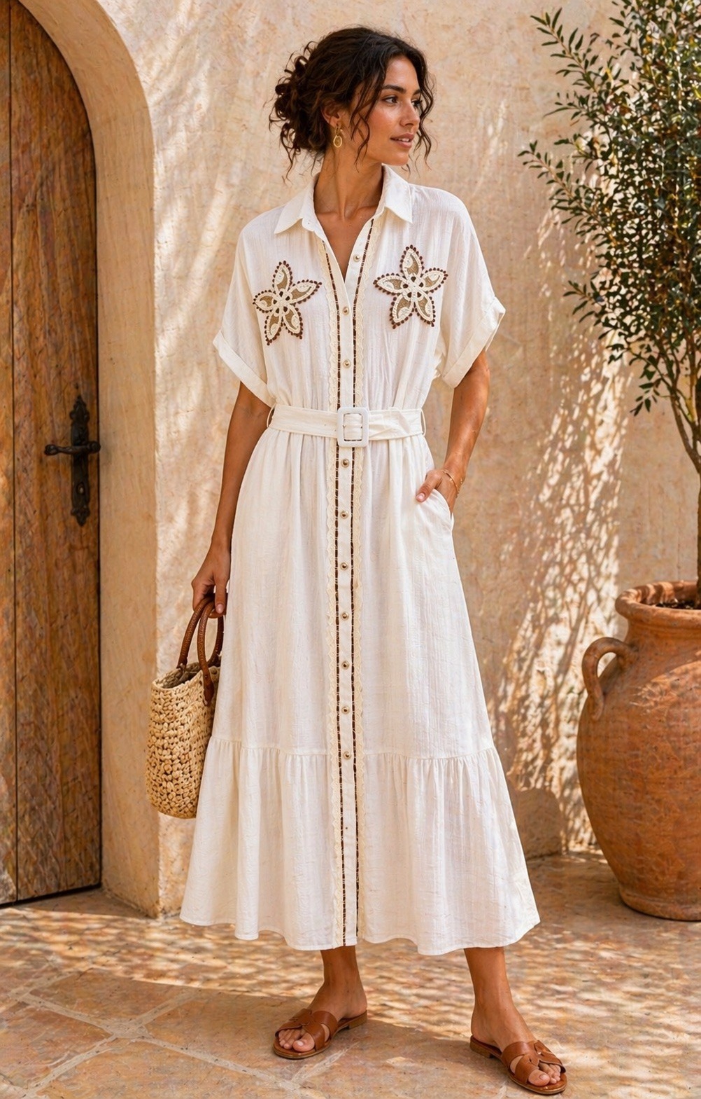 Mayorista LUMINE - Vestido camisero de viscosa