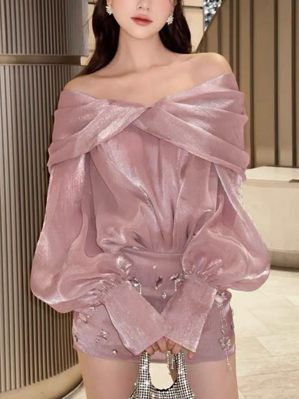 Mayorista LUMINE - Show de vestido corto Ornament