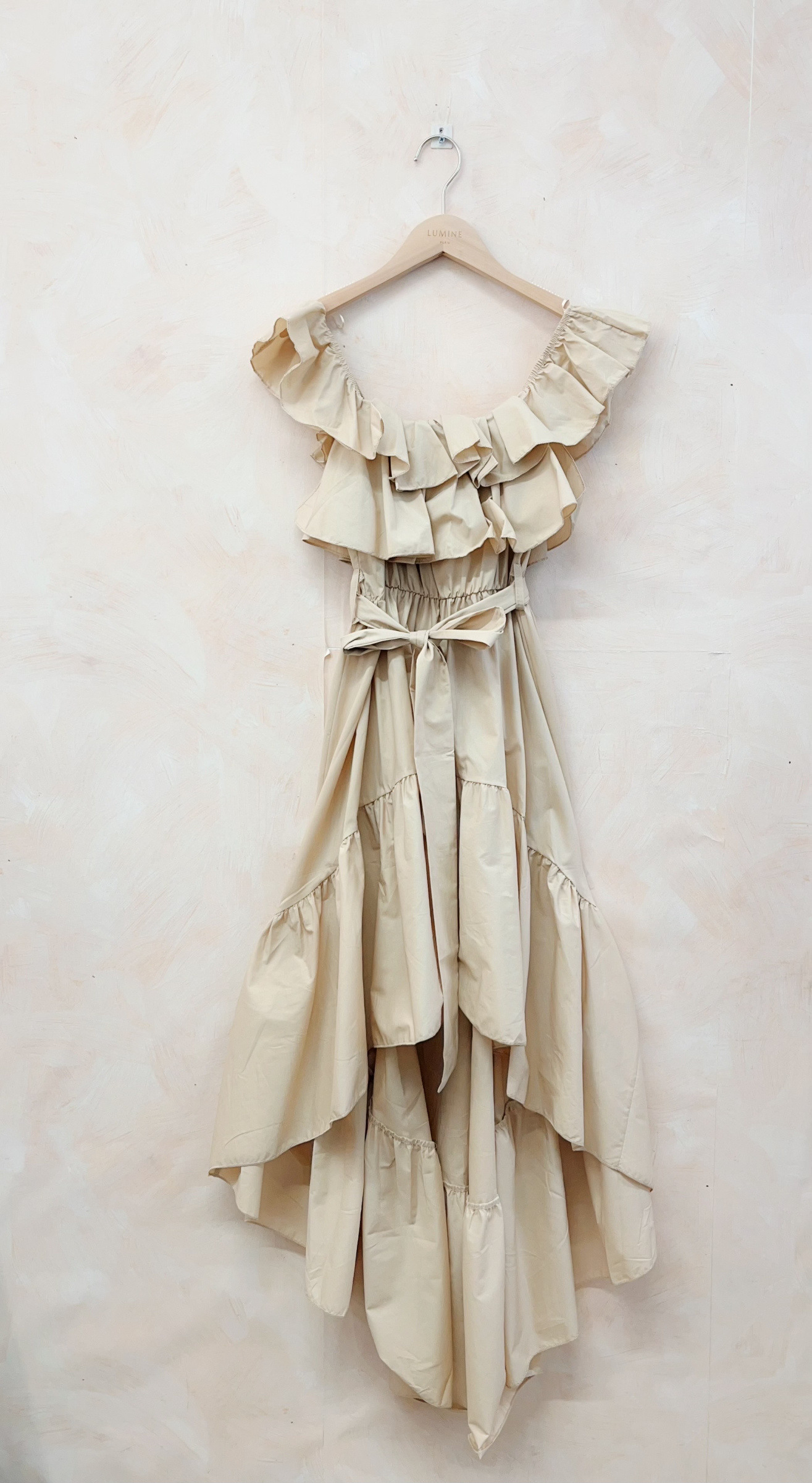 Großhändler LUMINE - Langes Kleid mit Rüschen