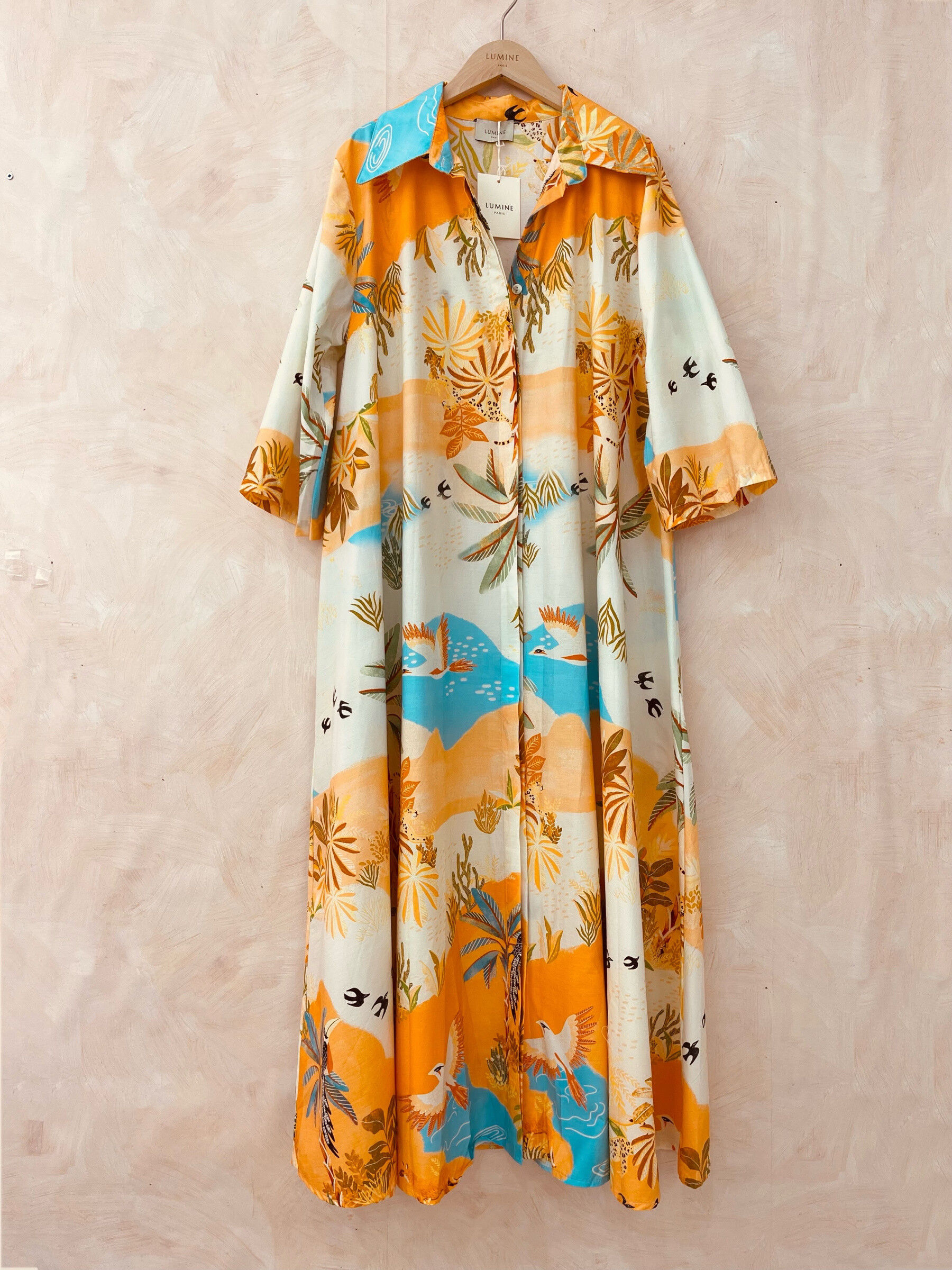 Wholesaler LUMINE - Very wide printed cotton dress