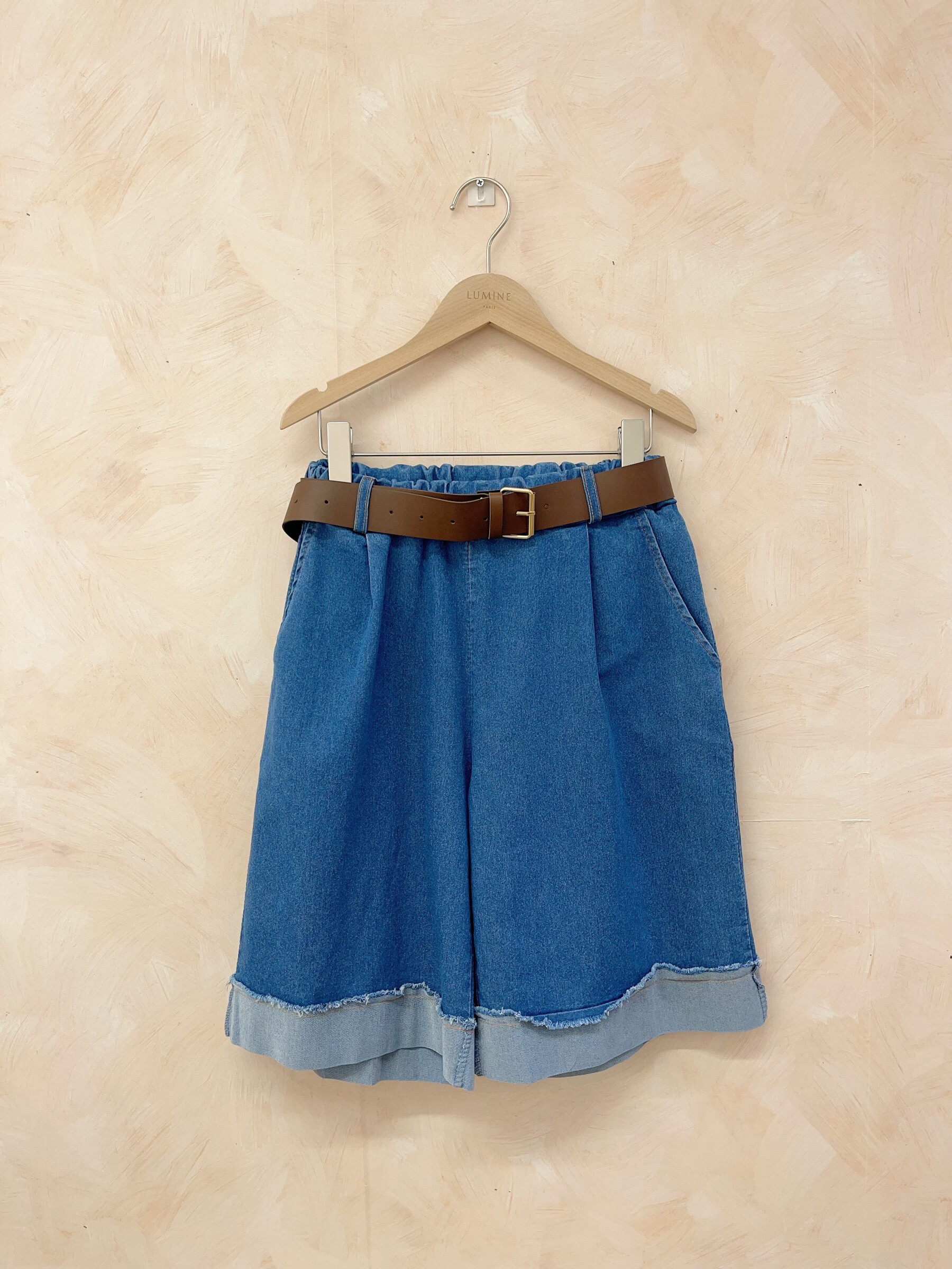 Wholesaler LUMINE - Cotton shorts with belt