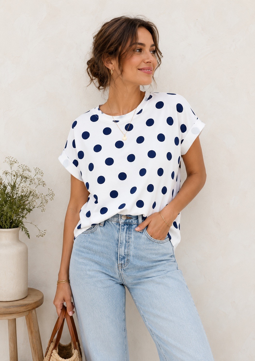 Mayorista LUMINE - Camiseta de lunares