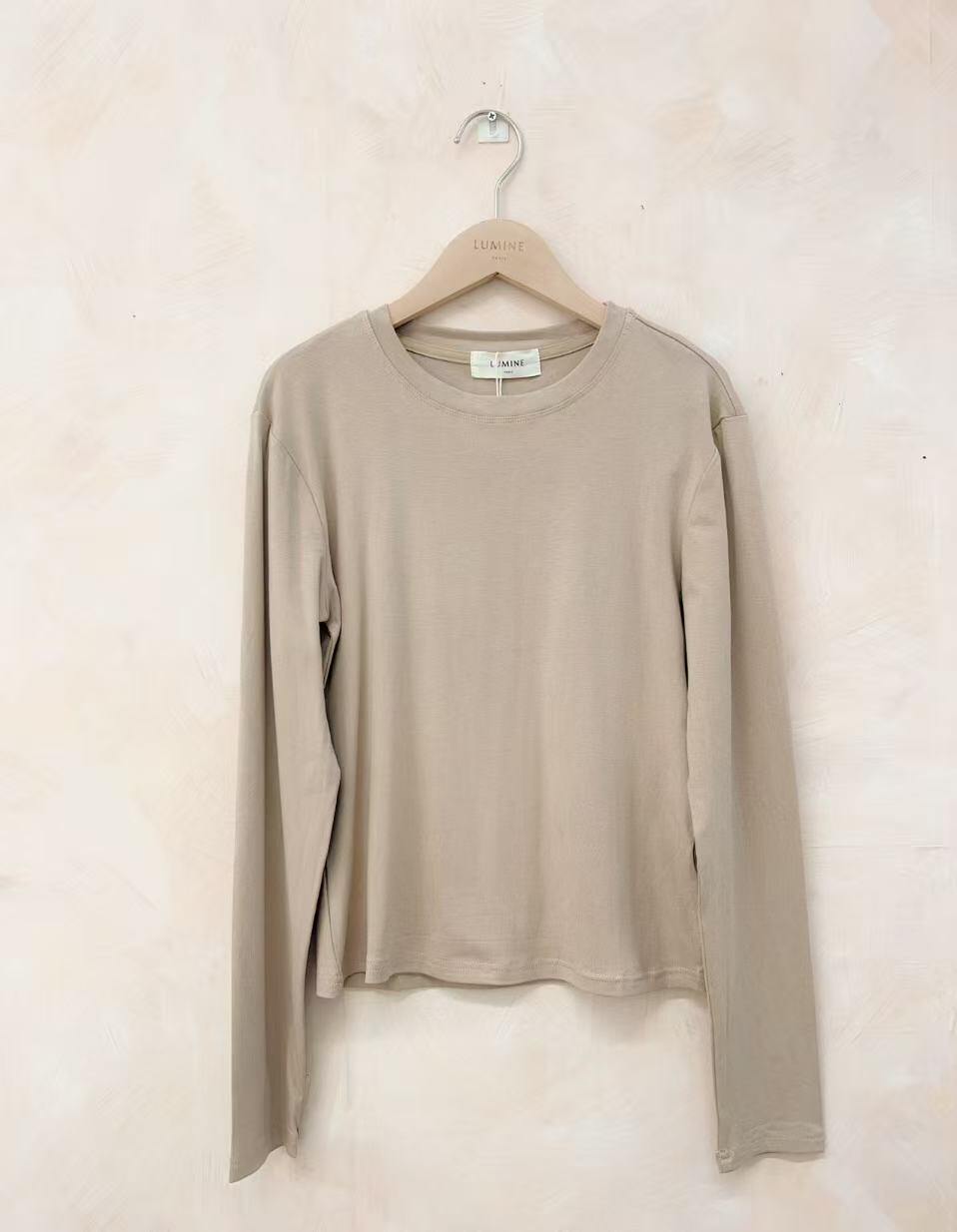 Grossiste LUMINE - Tee-shirt en coton manche longue