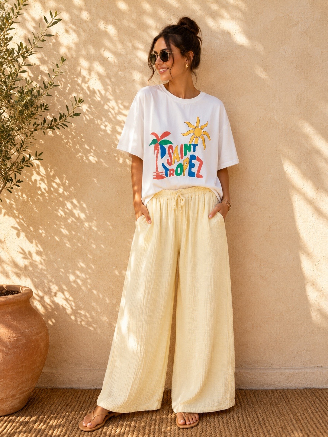 Mayorista LUMINE - Camiseta bordada Saint-Tropez