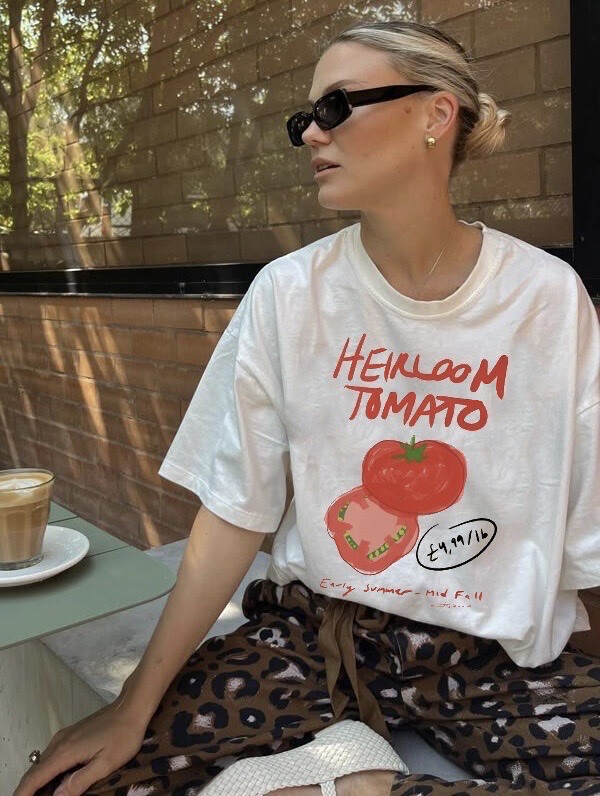 Wholesaler LUMINE - Tomato printed cotton t -shirt