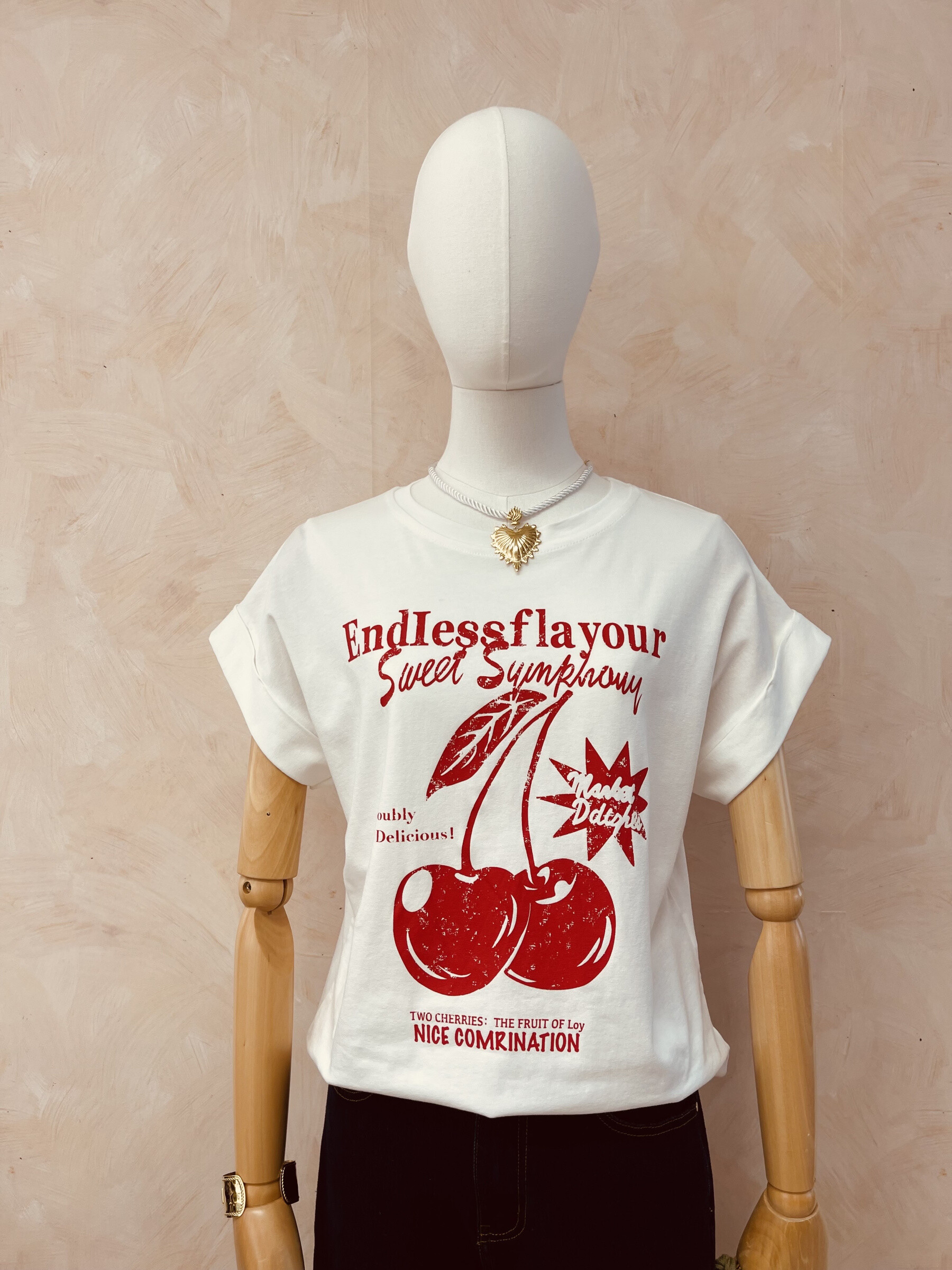 Wholesaler LUMINE - Short-sleeved printed cotton T-shirt