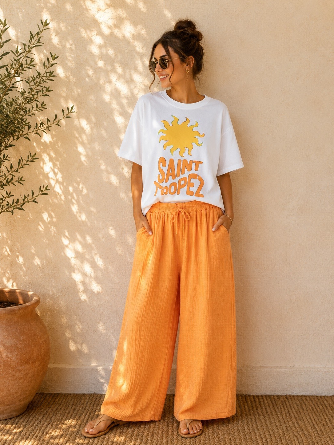 Mayorista LUMINE - Camiseta de algodón sol de Saint Tropez