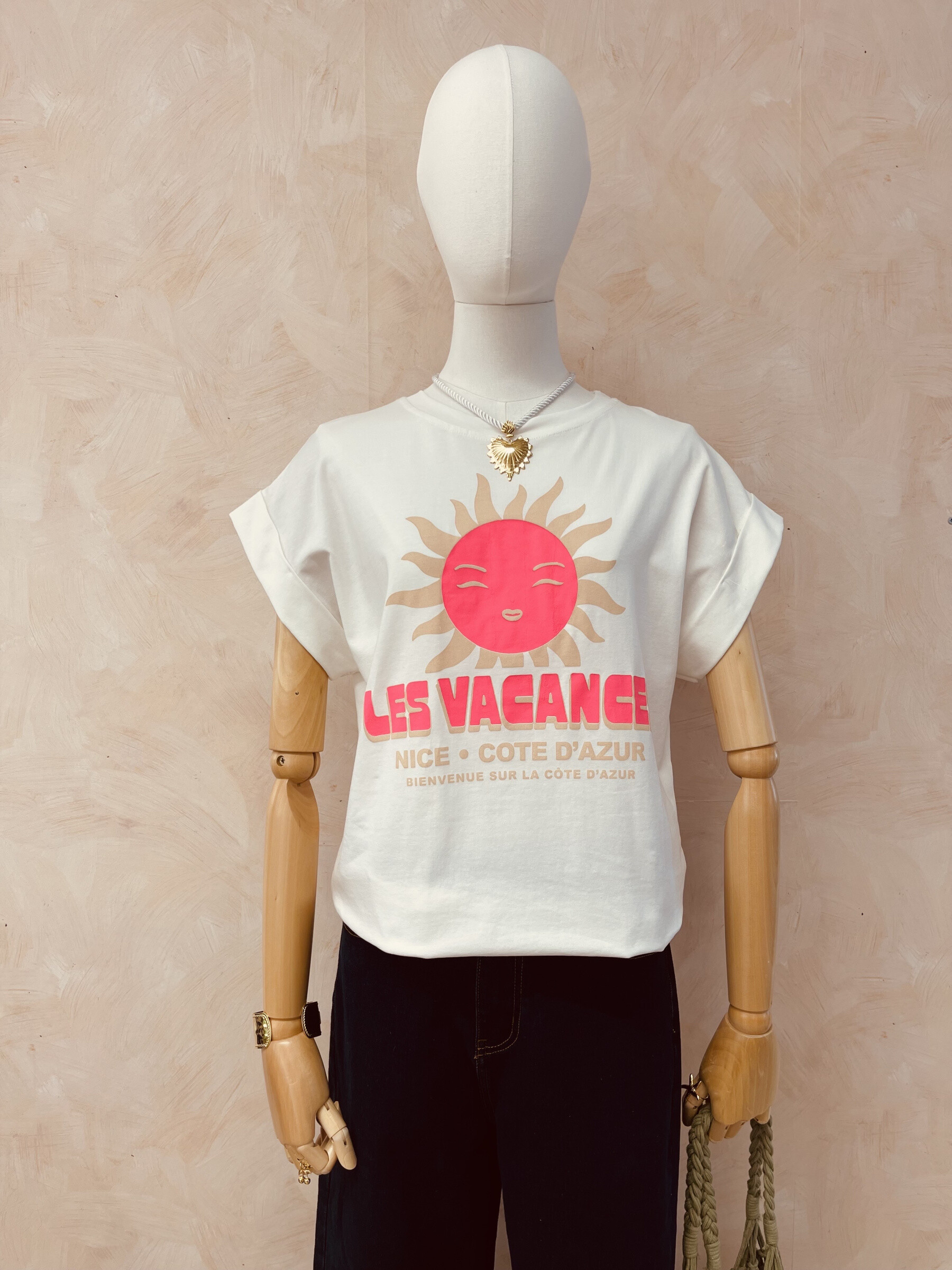 Wholesaler LUMINE - Cotton t -shirt printed sun vacation