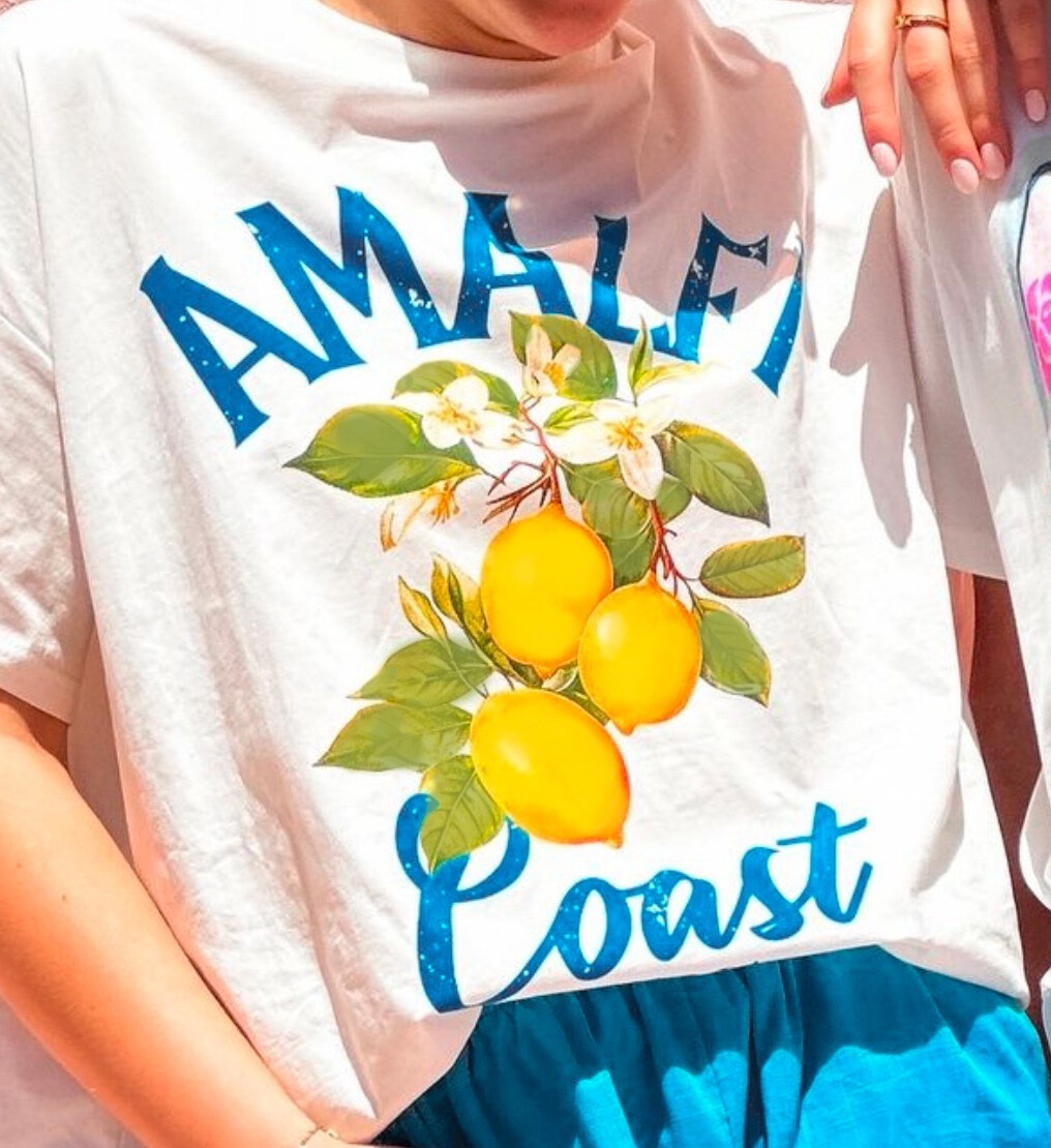 Wholesaler LUMINE - Amafi lemon printed cotton t-shirt