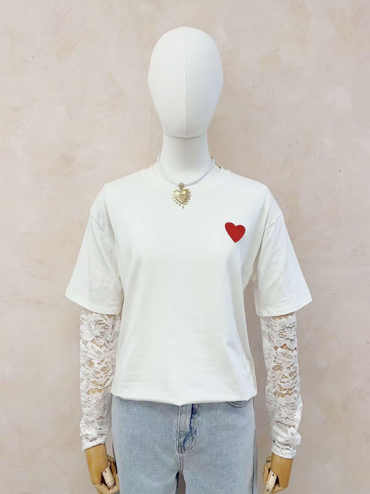 Mayorista LUMINE - Camiseta de encaje bordado