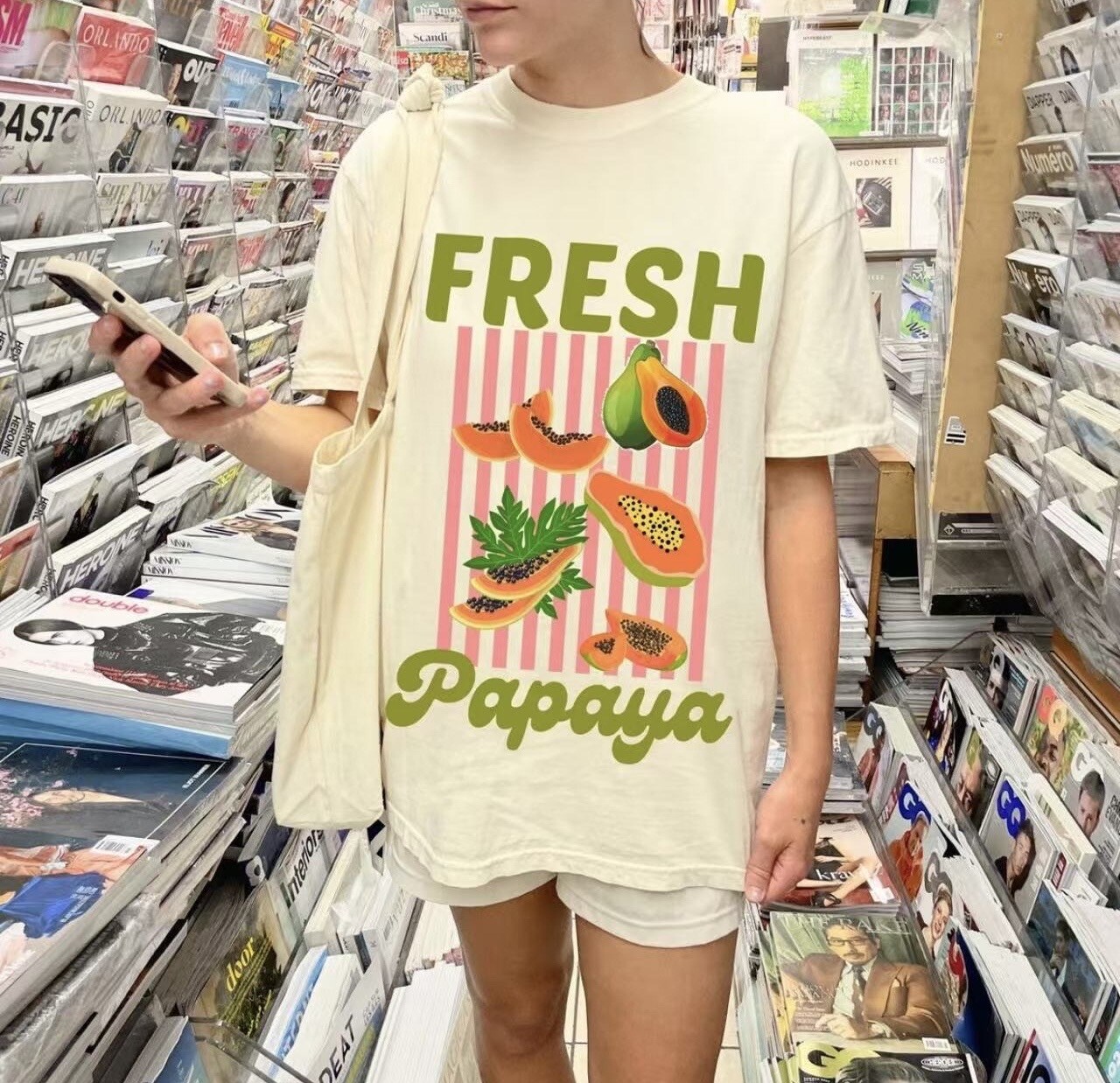 Grossiste LUMINE - Tee-shirt fresh papaye