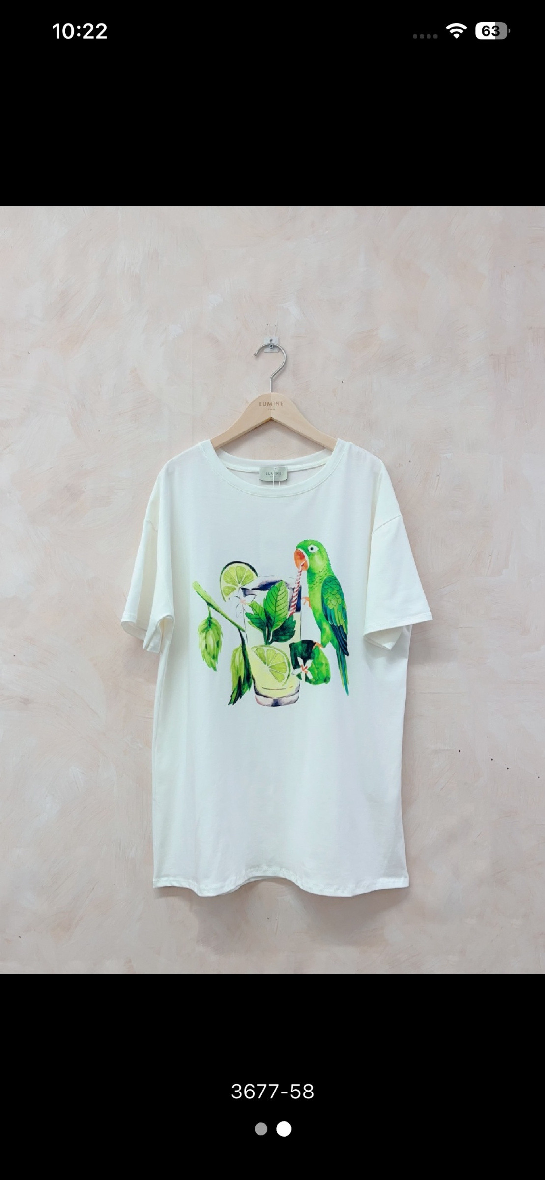 Grossiste LUMINE - Tee-shirt imprimer perroquet
