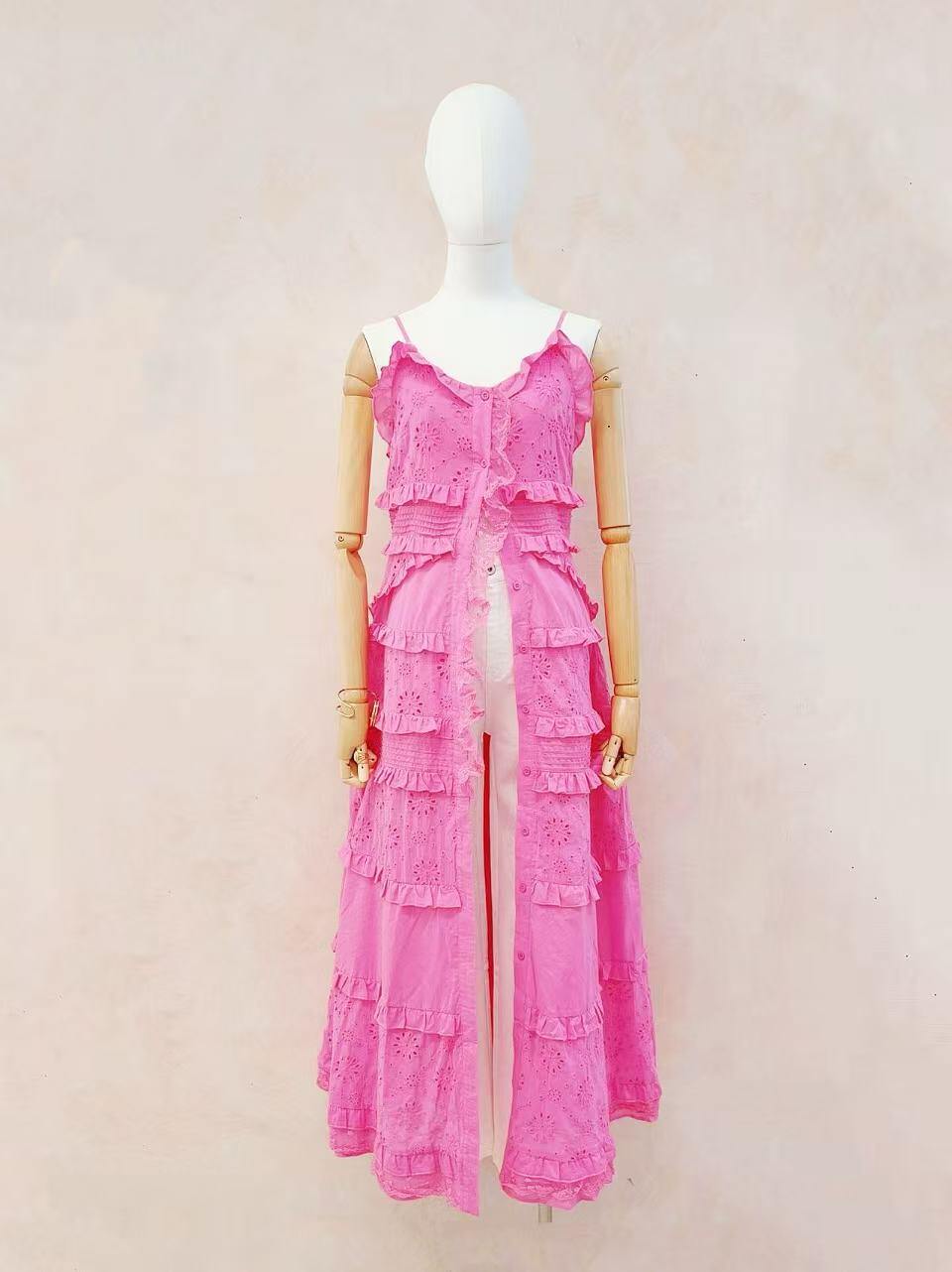 Grossiste LUMINE - Robe-top en broderie anglaise