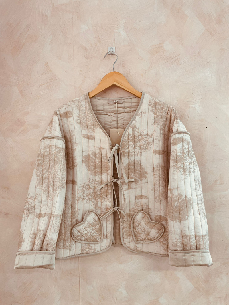 Wholesaler LUMINE - Printed cotton jacket with heart pocket