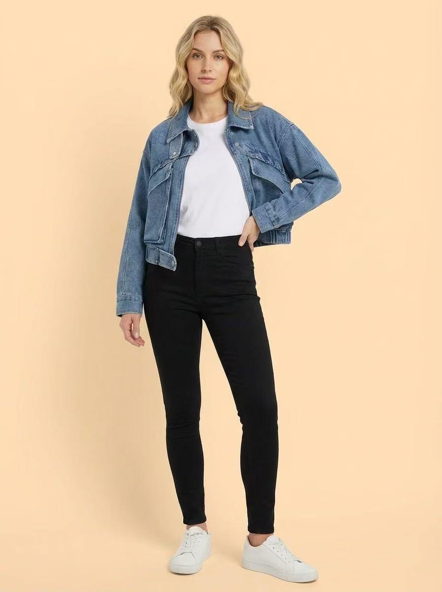 Grossiste LUMINE - Veste en jean kre421 best seller version jean