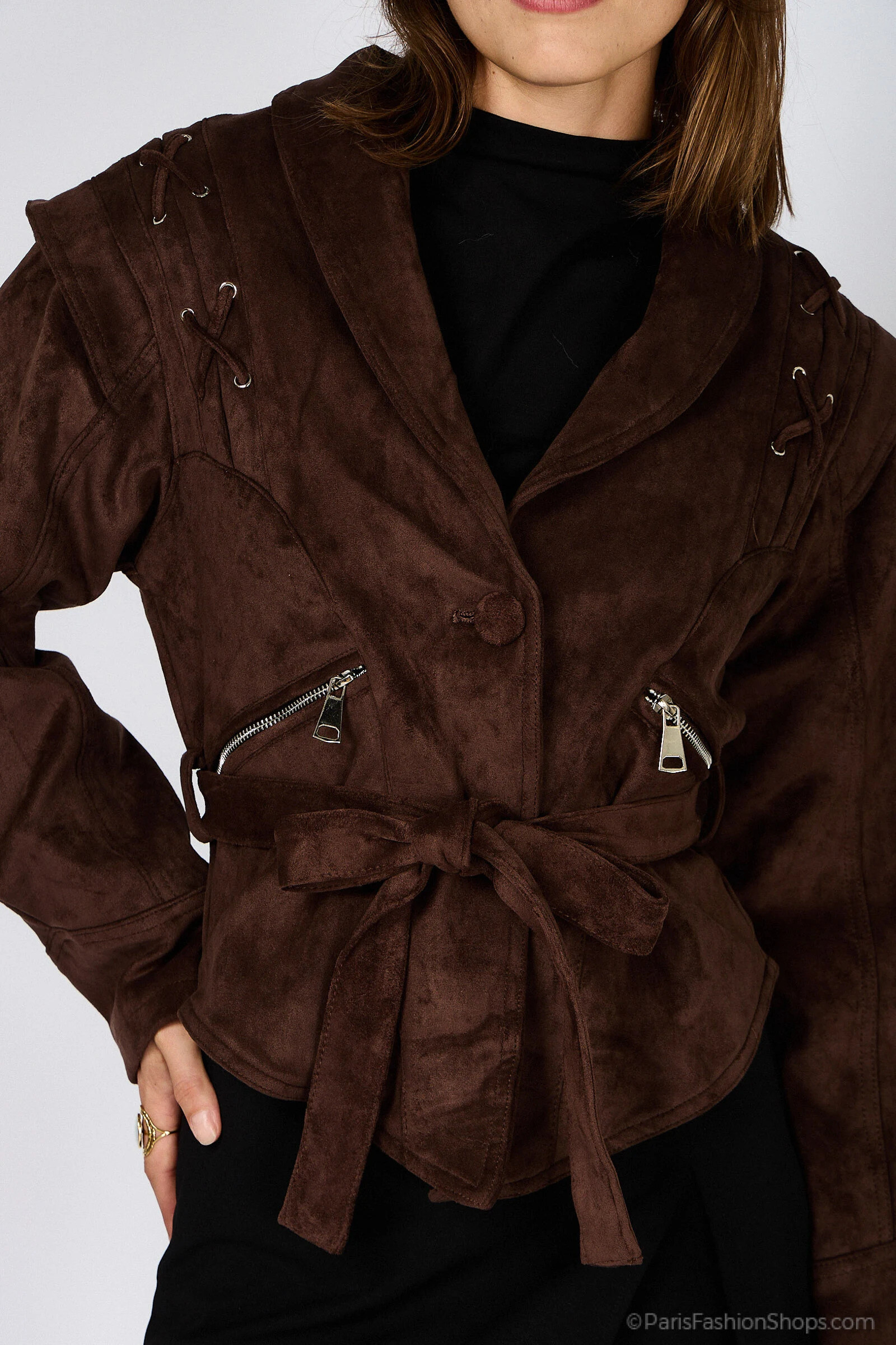 Grossiste LUMINE - Veste avec ceinture