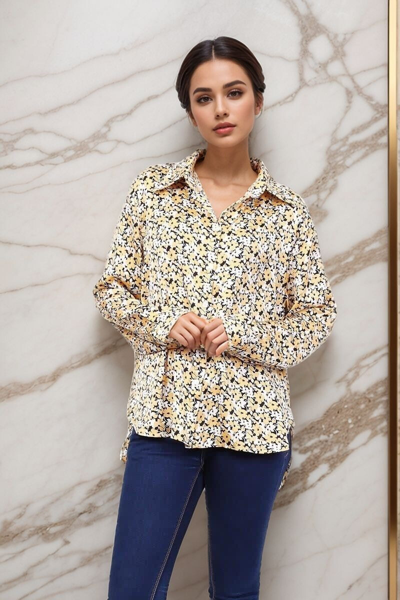 Grossiste Lusa Mode - Chemise imprimée en satin