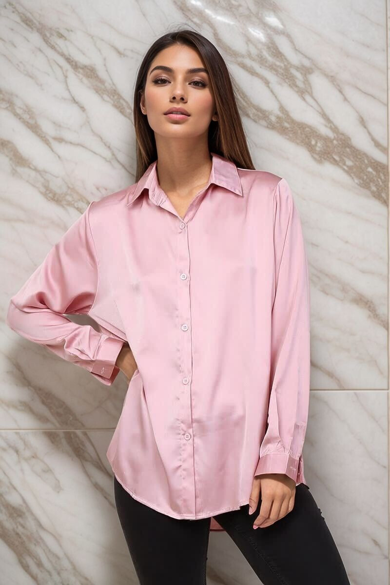 Grossiste Lusa Mode - Blouse chemise uni fluide