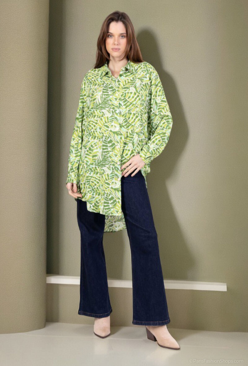 Mayorista Lusa Mode - Camisa estampado flores tropicales