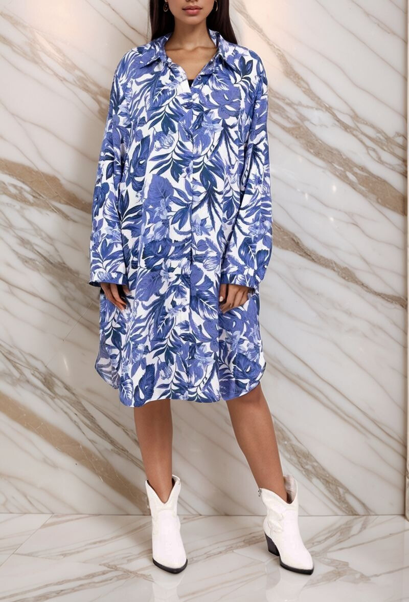 Grossista Lusa Mode - Camicia stampata tropicale
