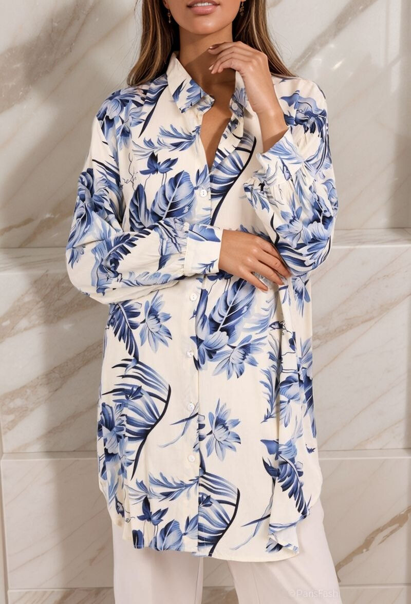 Mayorista Lusa Mode - Camisa Tropical Flowery Selma Longs