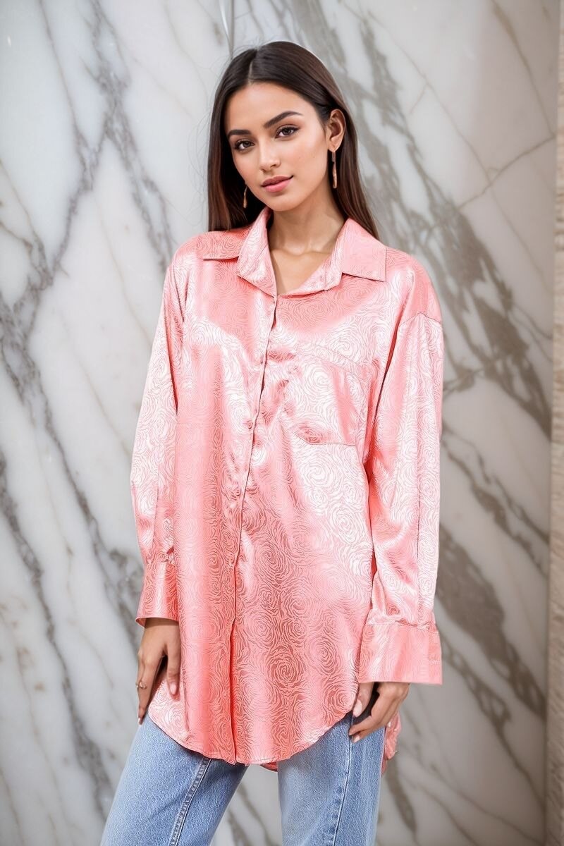 Mayorista Lusa Mode - Camisa oversize con estampado 3D