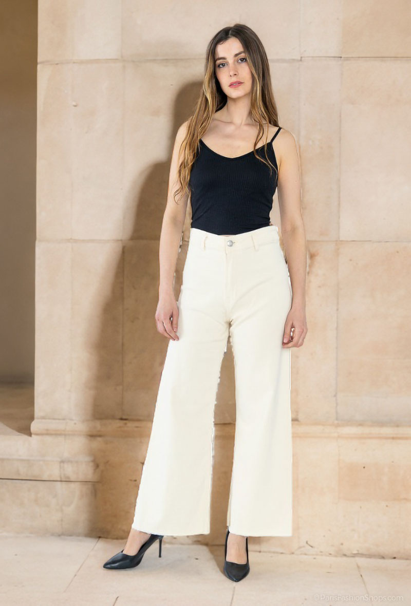 Grossiste Lusa Mode - Jean sans poche avant sans couture coté 102cm