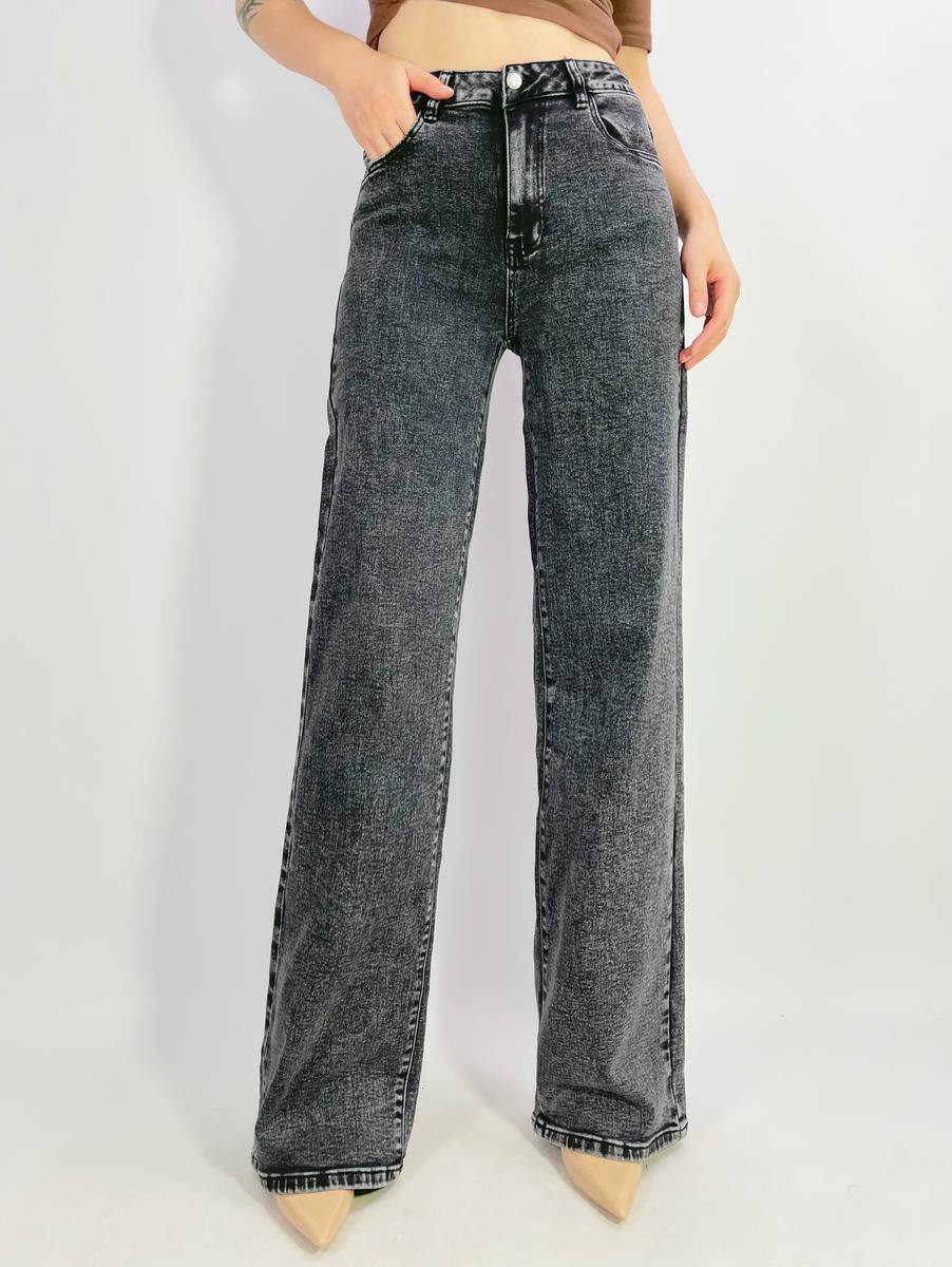 Grossiste Lusa Mode - Jean premium stretch wide leg T38-T48