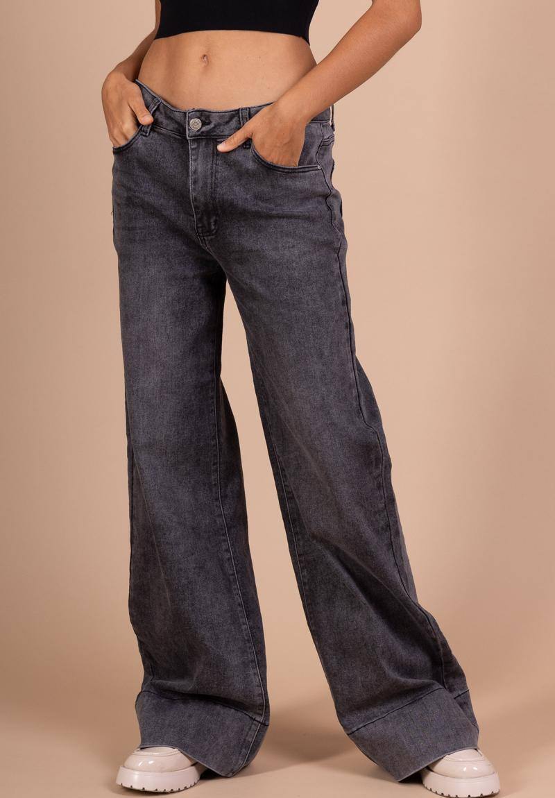 Wholesaler Lusa Mode - Premium stretch wide leg jeans T36-T46