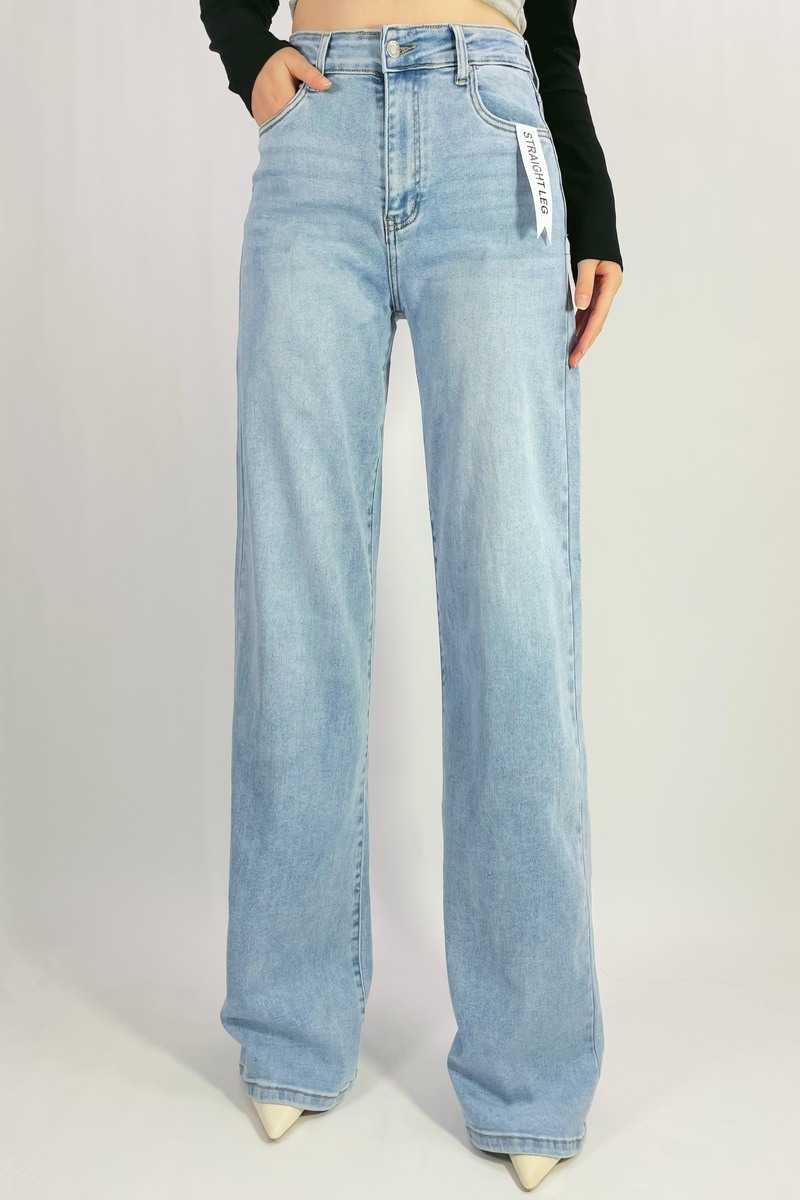 Großhändler Lusa Mode - Premium-Stretch-Jeans mit geradem Bein, Größen 38-46