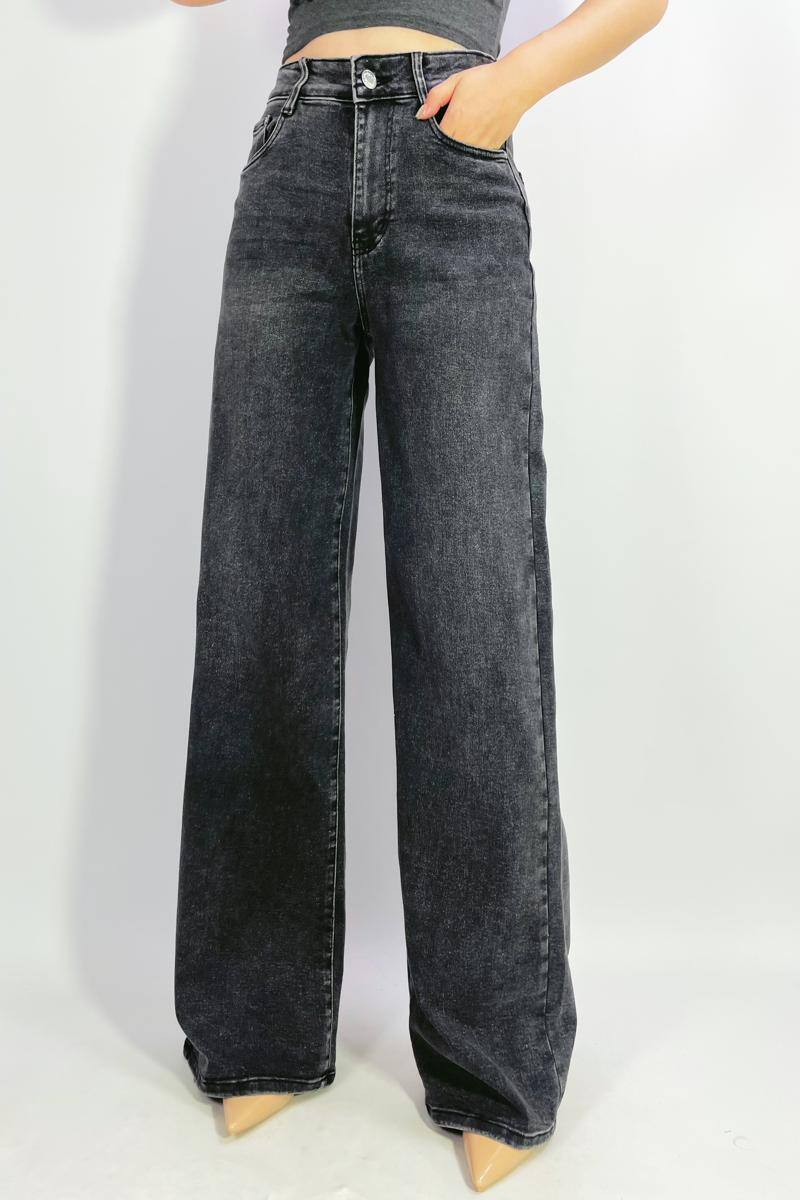 Mayorista Lusa Mode - Vaqueros elásticos de corte recto con 5 bolsillos, talla 36-46