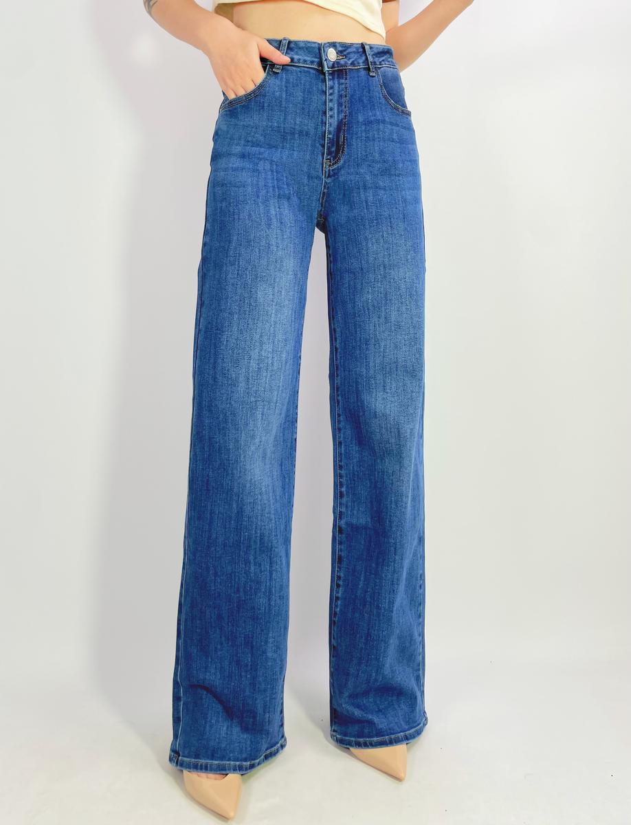 Grossiste Lusa Mode - Jean premium stretch wide leg T38-T48 Grossiste Lusa Mode - Jean premium stretch wide leg T38-T48
