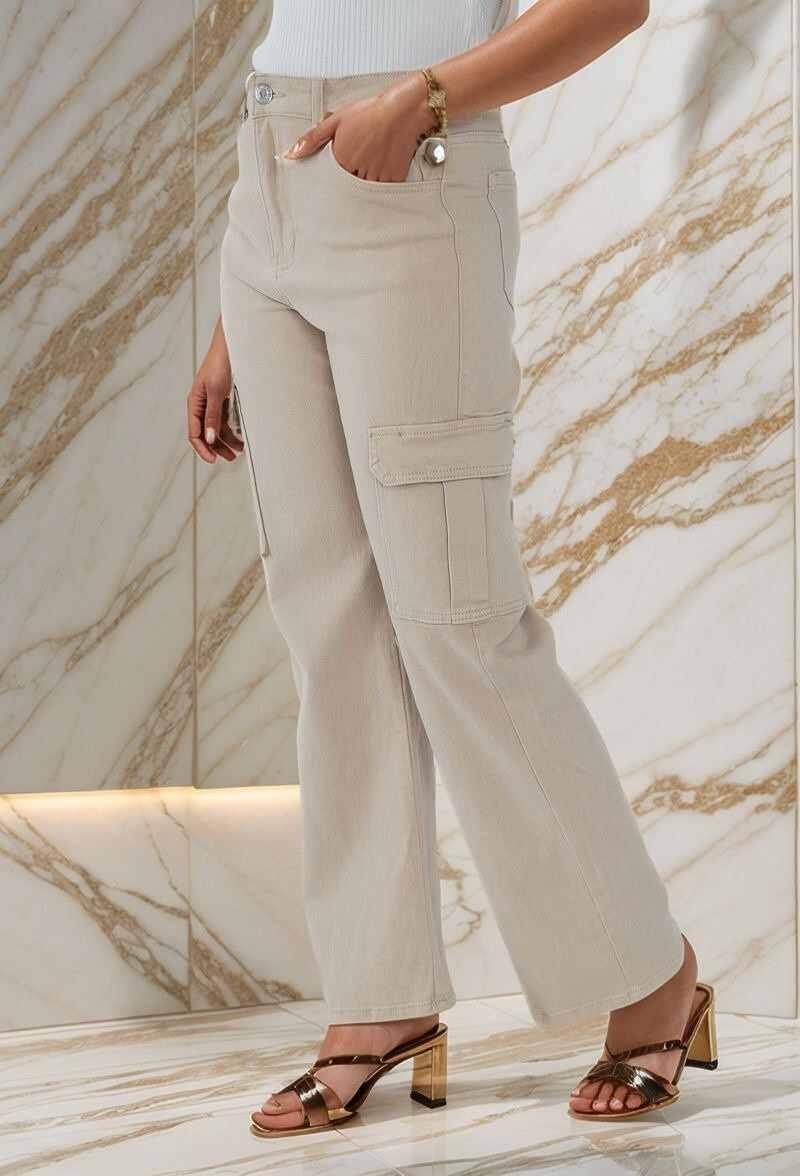Wholesaler Lusa Mode - Cargo Stretch jean straight cut t36-t44