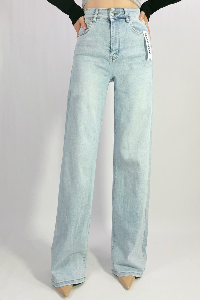 Großhändler Lusa Mode - Premium Stretch-Jeans mit geradem Bein, Größen 38-46