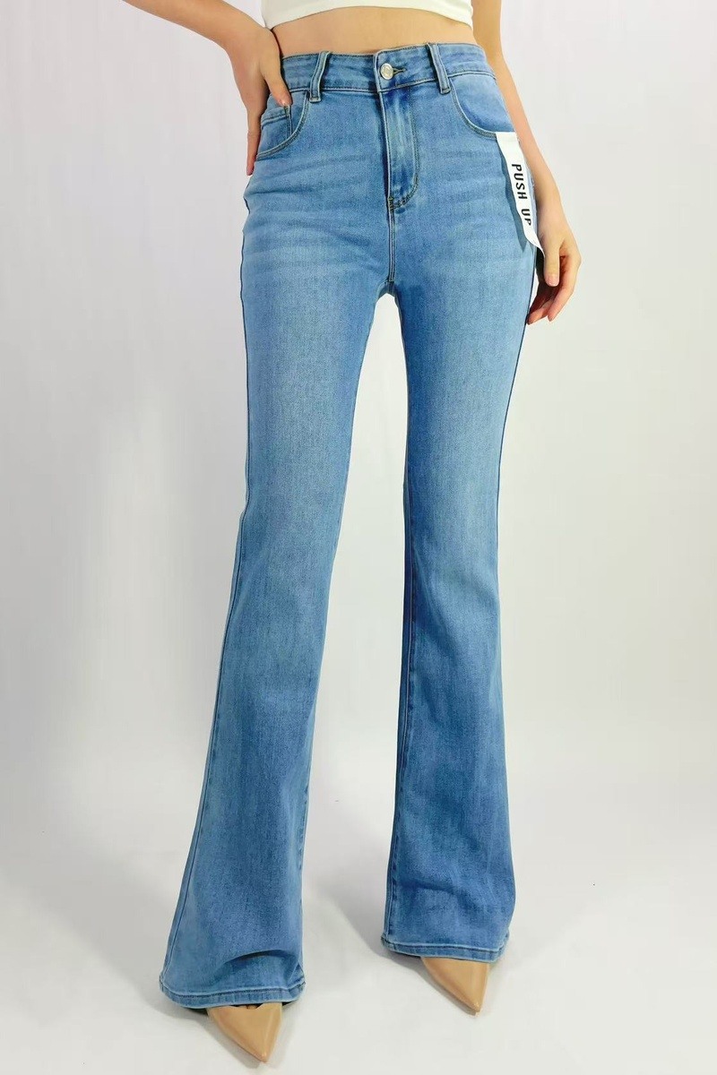 Großhändler Lusa Mode - Premium Push-Up Flare Stretch Jeans Größe 36-46