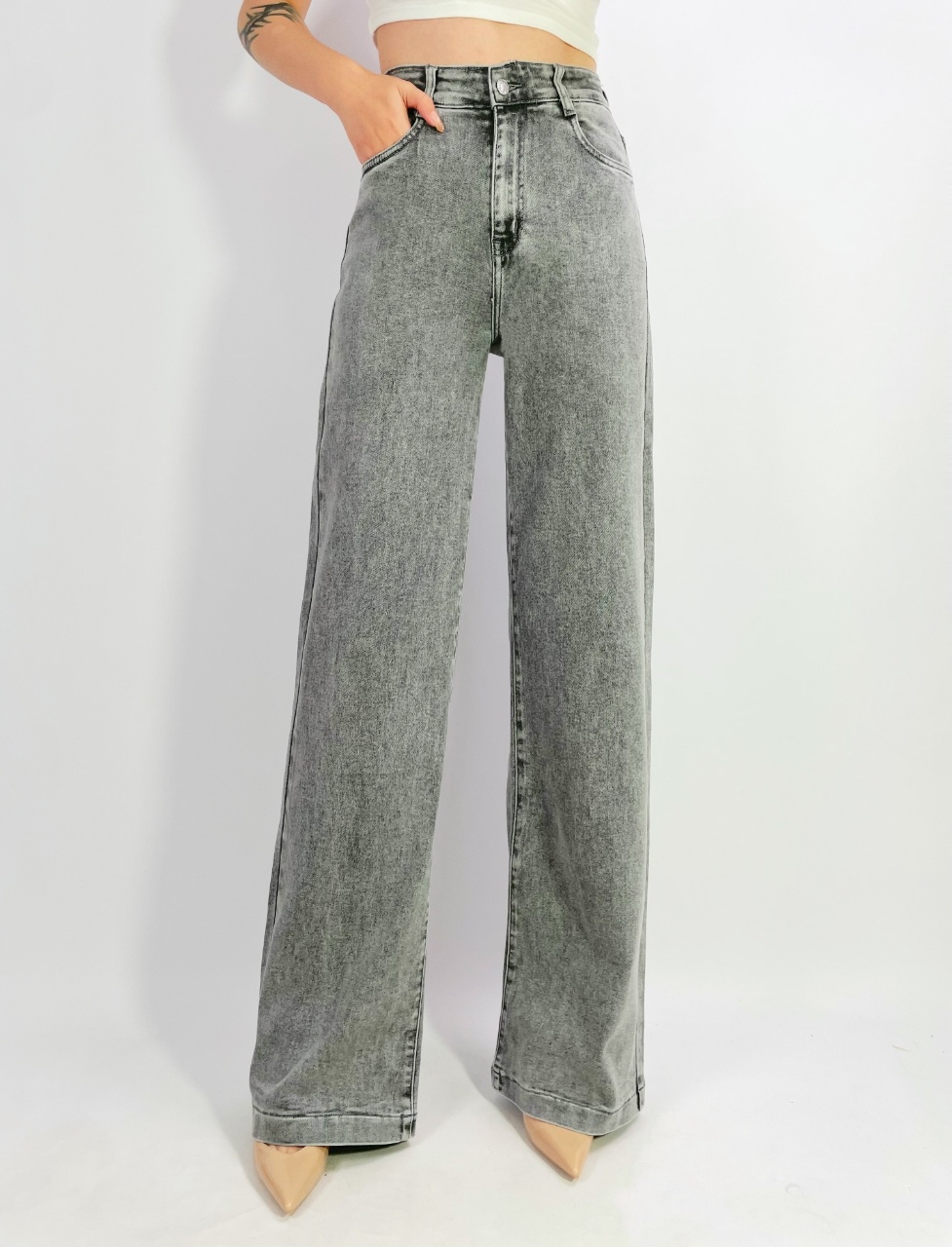 Grossiste Lusa Mode - Jean coupe droite stretch à 5 poches T38-T46