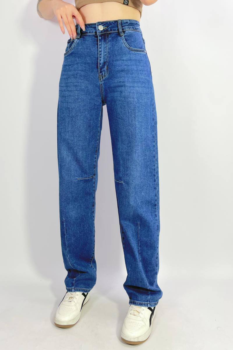 Grossista Lusa Mode - Jeans a palloncino elasticizzati con 5 tasche, taglie 38-48