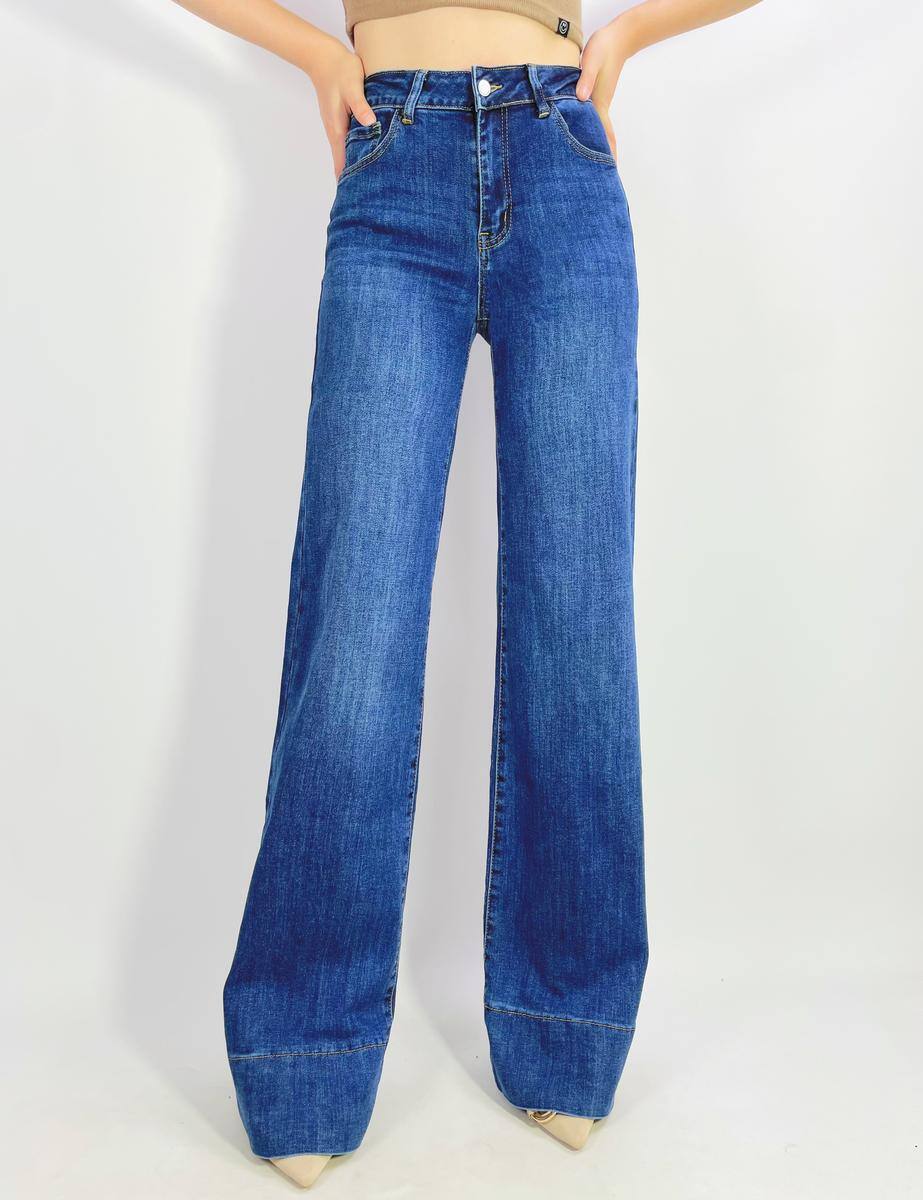 Grossiste Lusa Mode - Jean premium stretch wide leg T36-T46