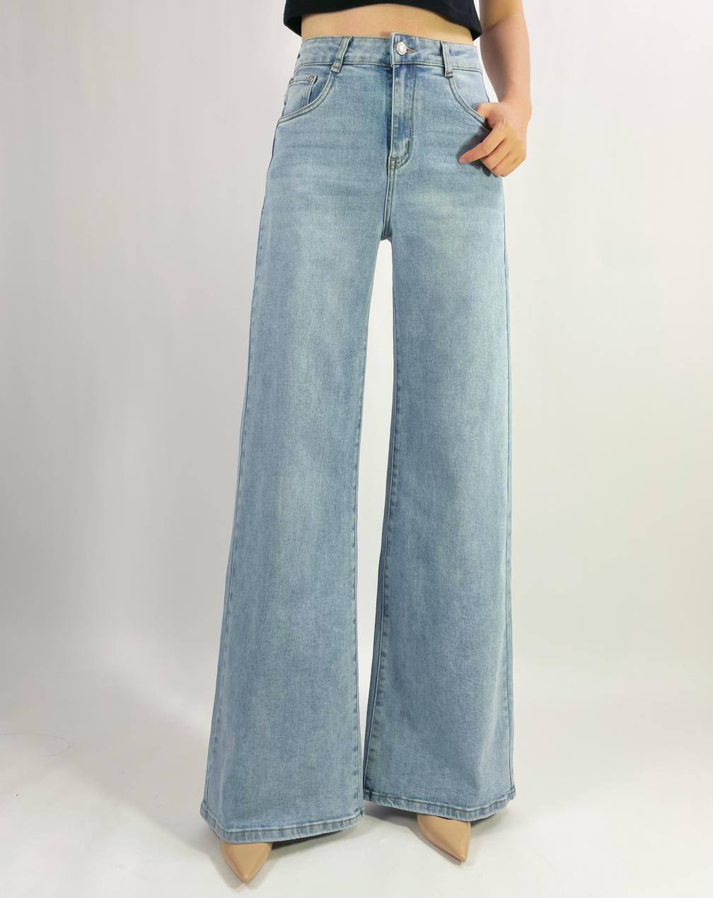 Mayorista Lusa Mode - Jeans elásticos de pierna ancha premium T36-T46