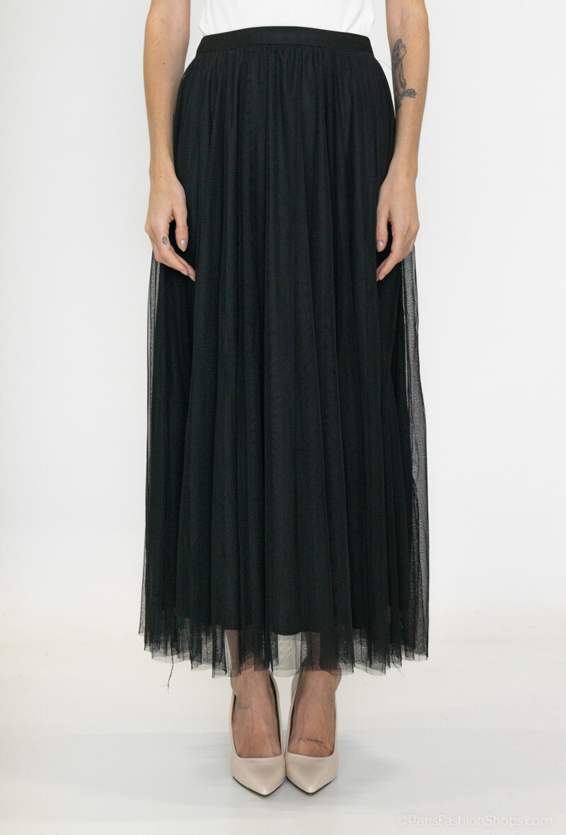 Grossista Lusa Mode - Gonna lunga in tulle a tre strati con fodera