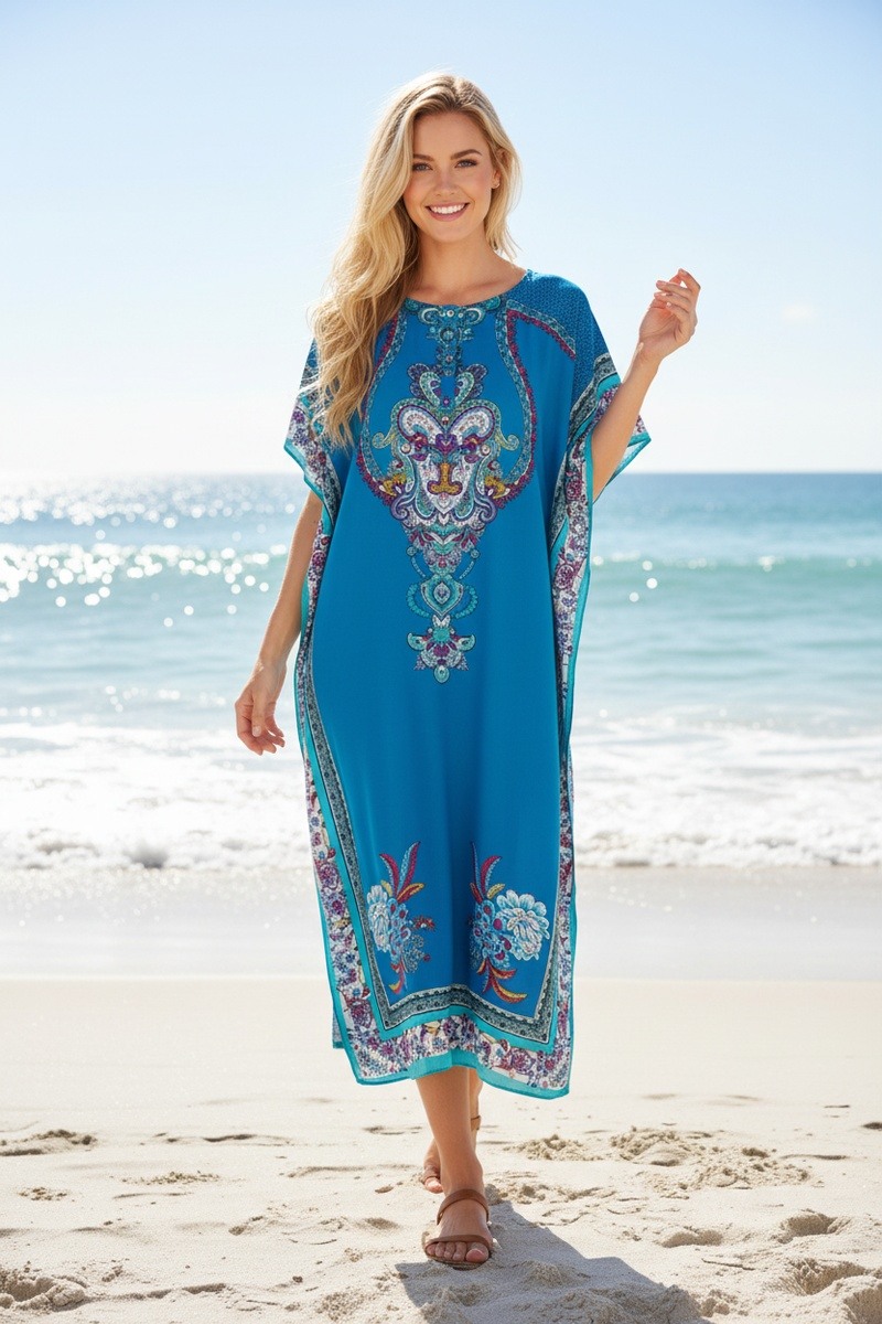 Mayorista Lusa Mode - Vestido midi Boubou estampado estilo africano