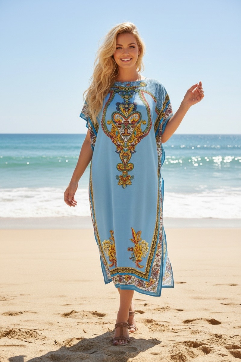 Grossiste Lusa Mode - Robe mi-longue Boubou imprimé style africain