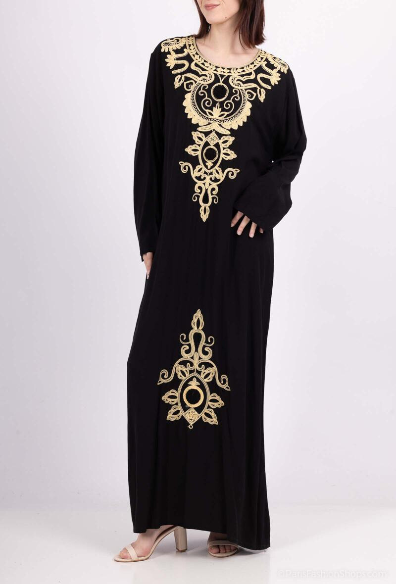 Großhändler Lusa Mode - United Long Kleid mit Stickerei