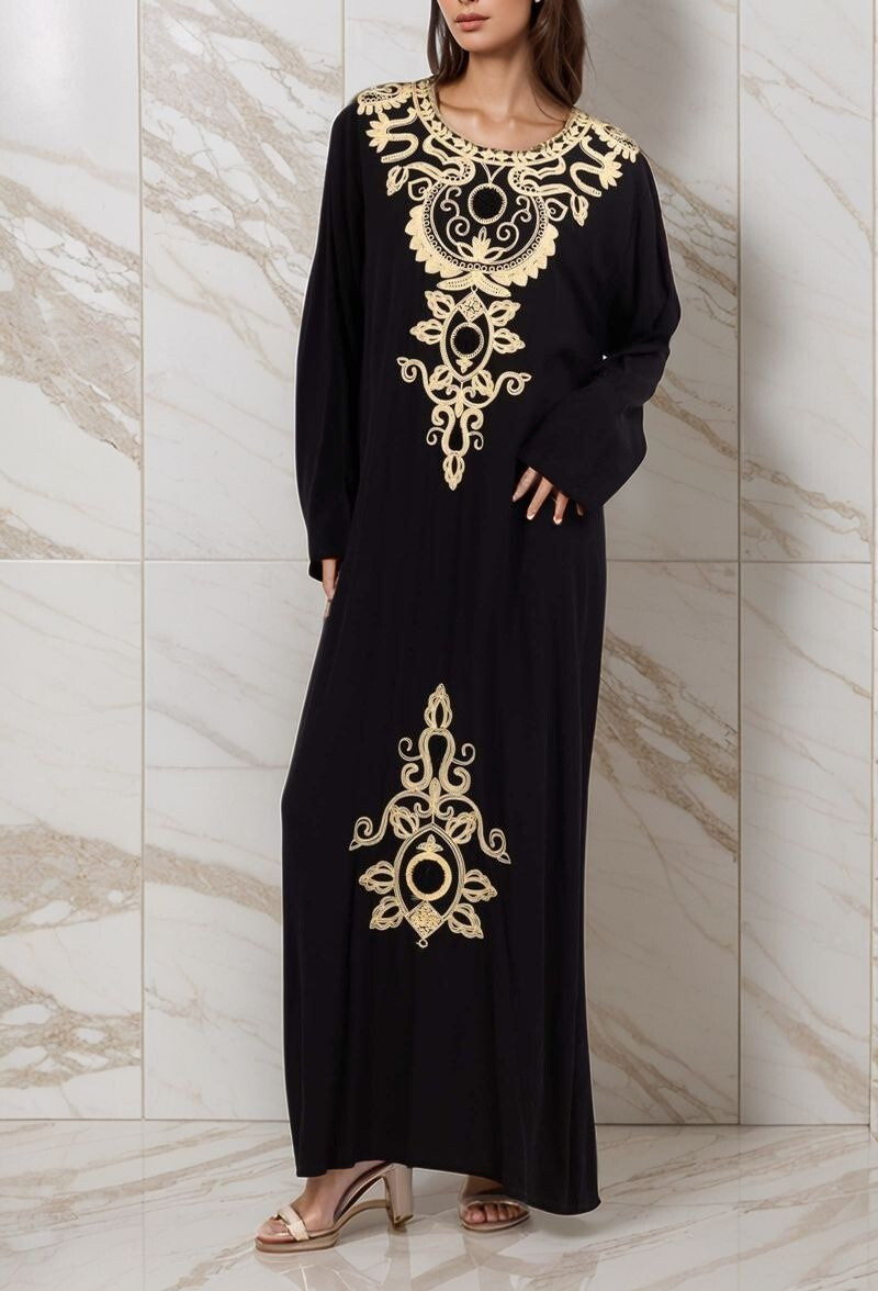 Großhändler Lusa Mode - United Long Kleid mit Stickerei