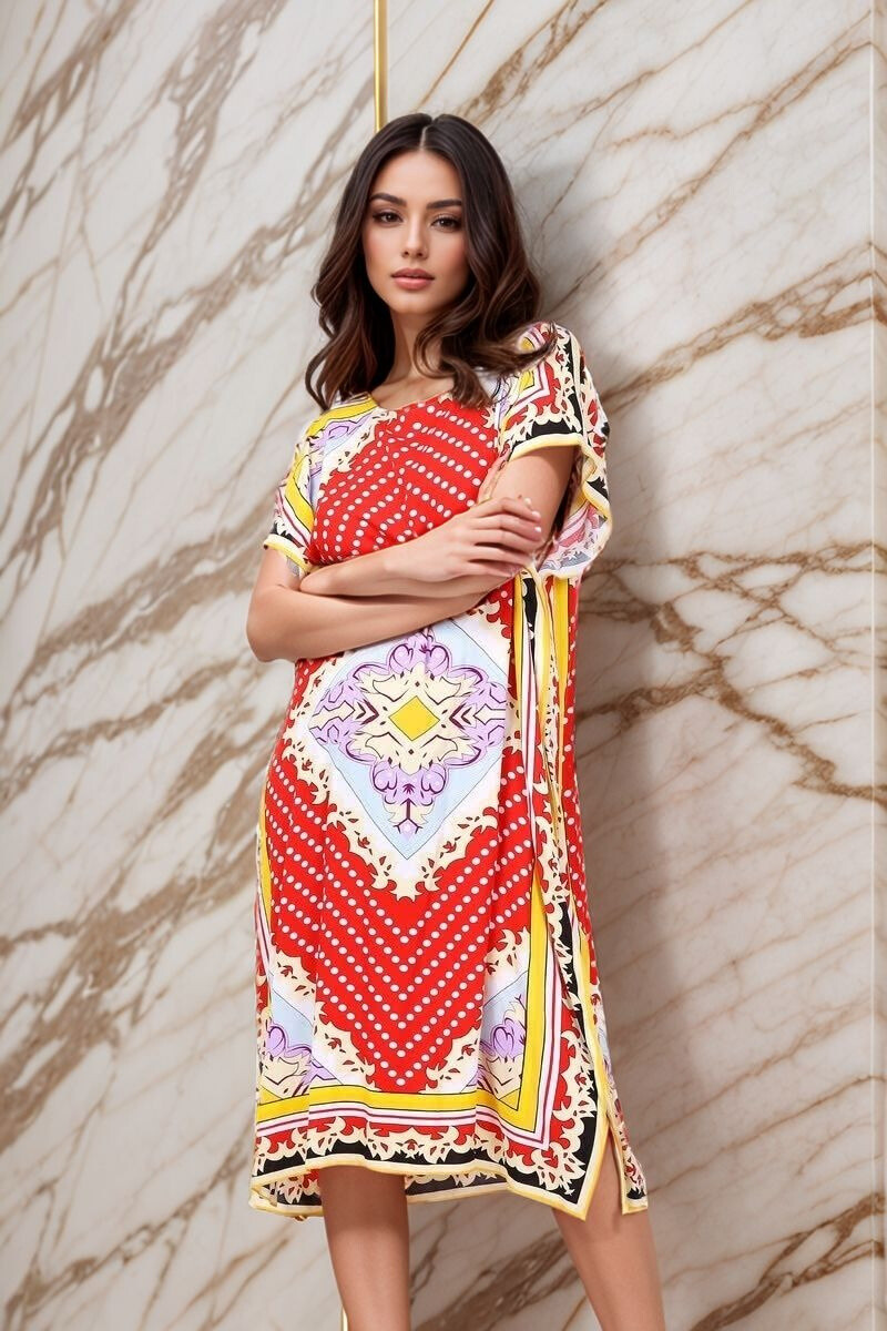 Grossista Lusa Mode - Stile africano stampato di abito boubou a metà lunghezza