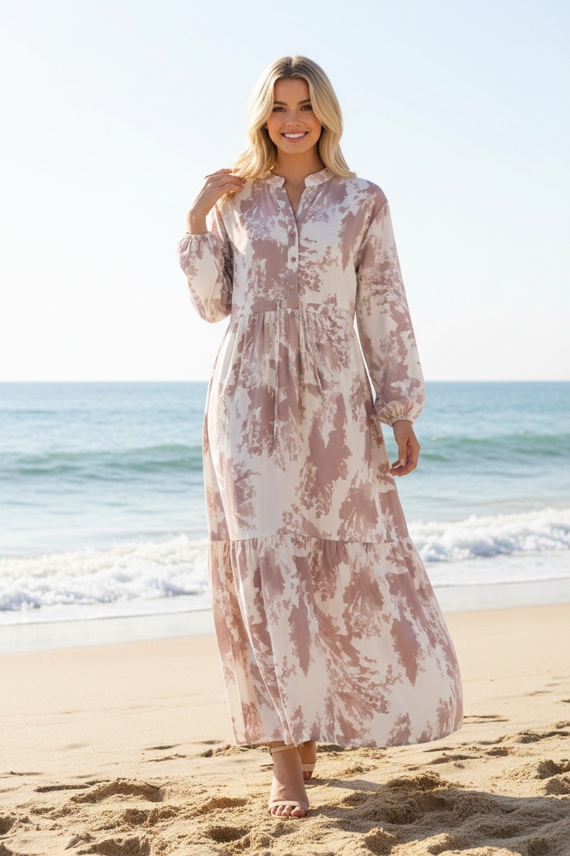 chinese dress ladies Elka Long Sleeve Mini Dress