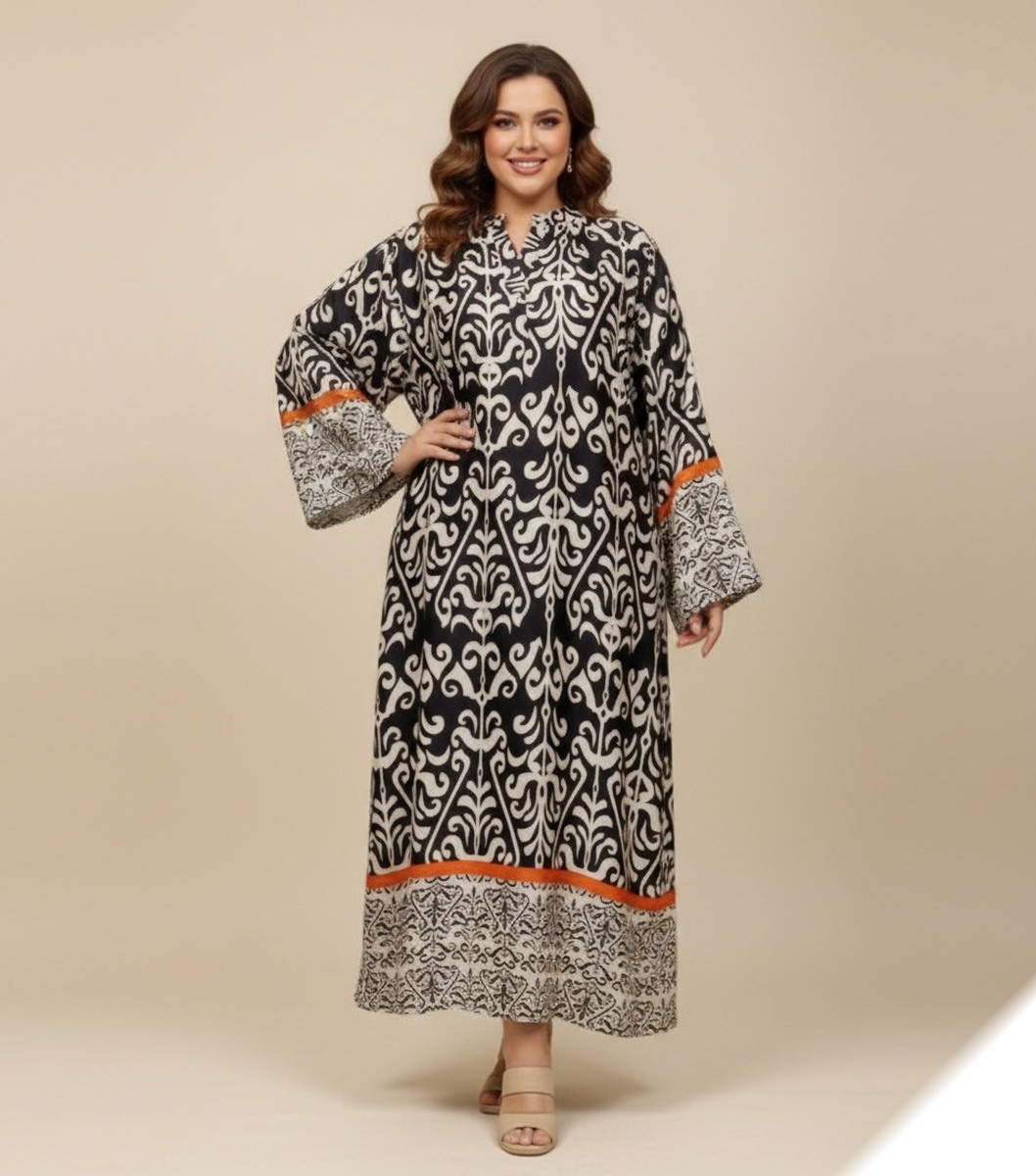 Mayorista Lusa Mode - Vestido largo estampado bohemio